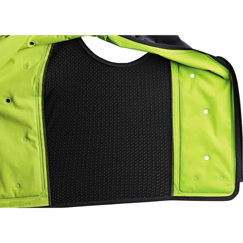 Premium Dry Evaporative Cooling Vest With Zipper For Adults Unisex showing inside texture, XX Large US Fit