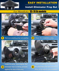 Installation steps for Aluminum Prop Nut For MinnKota 35-70 lb models Replacement GFEL MKS BK DP reducing noise and vibration