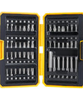 49 Piece S2 Steel Screwdriver Bit Set With Magnetic Driver, Includes Tamper-Proof Torx, Hex, Phillips shown in open box