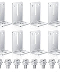8 Piece Garage Door Track Jamb Brackets Kit With 16 Sets Screws And Nuts Replacement Reinforcement For Stronger Garage Door Tracks Easy Install And Durable Steel Brackets