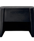 Two Step Mounting Step For Horses With Wide Stable Base Built In Handle Durable Pro Grade Plastic Great For Barns And Training Facilities Portable And Easy To Transport Ideal For Training And Grooming Sessions, black plastic two-step horse mounting block