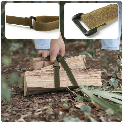 Heavy Duty Ratchet Tie Down Straps Pack Of Four To Boss Down Your Luggage Gear And Cargo On Outdoor Camping Trips With Tough Polyester Webbing And Rock Solid Load Holding Power used to carry firewood.