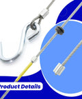 Safety Cable Assembly For UFP A 60 Disc And Drum Brake Actuators Replacement 34370 32264K 07119500 close-up details