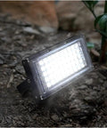JUDYSSY Security Lights Outdoor Led Floodlight Waterproof Ip65 Led Reflector L, Cold White,100W next to soil and plants.