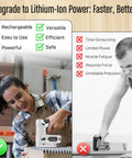 Comparison of using 2 In 1 Cordless Electric Staple Gun And Brad Nailer Kit versus traditional tool for carpentry project.