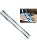 Heavy Duty 39 Inch Aluminum Track Saw Guide Rail Slick Sliding Design For Clean Cuts Like Butter, displayed on a table.