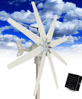 High Output Wind Turbine Kit With Eight Blades And Solar Wind Hybrid Controller For Home Energy, 14000W DC Generator