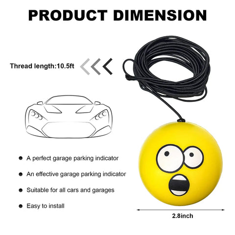 Double Garage Parking Aids With Retractable Ball Stopper, No Hassle Parking Guide System For Most Vehicles, Car Stopper Ball Indicator