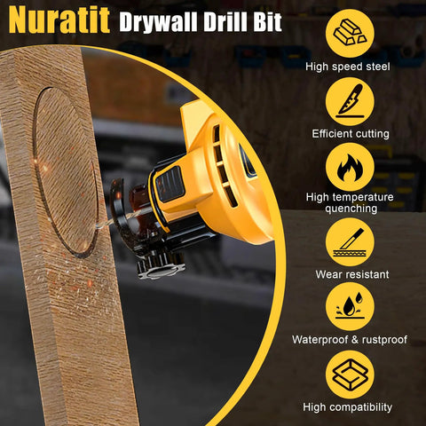 Pro Grade 50 Pack 5/32 Inch Drywall Bits Cut Through Plaster And Wood Boards Like Hot Knife Through Butter Perfect For Spiral Saw Use With Zero Sweat Or Kickback Issues Every Time, cutting through wood with precision.