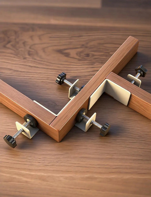 Pro Grade 12 Sets 1/4-20 T Track Bolts And Knobs Kit with T-bolts and star knobs securing wood fixtures in T-track system