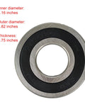 Heavy Duty Front Load Washer Drum Bearing Replacement Kit Compatible With Kenmore WM Models showing a detailed view of the bearing dimensions.