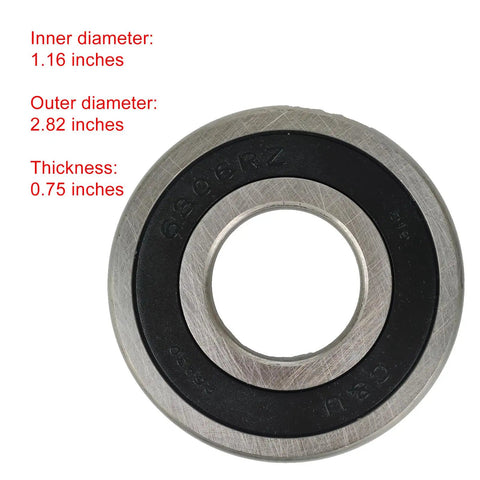 Heavy Duty Front Load Washer Drum Bearing Replacement Kit Compatible With Kenmore WM Models showing a detailed view of the bearing dimensions.
