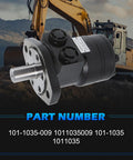 Heavy Duty Hydraulic Motor For Char-Lynn Eaton H Series Replacement 101-1035-009 with excavator in background