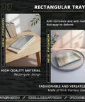 Hella Sturdy 304 Stainless Steel Drip Pan For AC Unit And Water Heater Condensate Catcher in rectangular design on table.