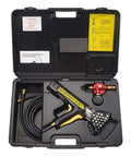 Total Beast Mode Propane Heat Gun Cranking Out 215000 Btu Of Raw Power Includes 25 Ft Hose Adjustable Regulator Wrench And Tough Case For Shrinking Wrapping Thawing Auto Diy Projects in carrying case.
