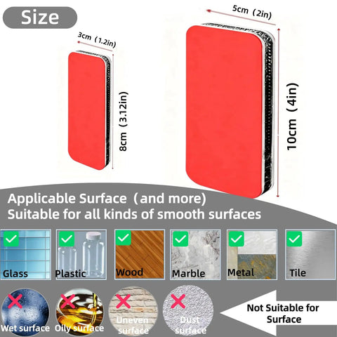 Heavy Duty Hook And Loop Strips With Adhesive Backing, 3.2x1.2 Inch Interlocking Fasteners, Waterproof And Heat Resistant shown with sizes