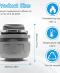 Non-Metallic Liquid Tight Conduit Connector Five Pack One And One Quarter Inch PVC Fittings Size Chart and Specifications