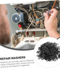 500 Piece Spring Wave Washer Set With Three Wave Sizes In Assorted Metal Washers For Screws And Bolts, Built For Tight Fit Space Saving Axial Spacing And Electrical Connections In Household Appliances Automotive And Marine Projects. Wave washers for appliance repair
