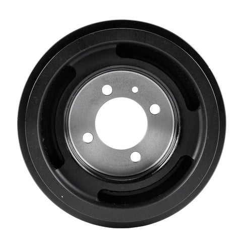Front view of Engine Harmonic Balancer Crankshaft Pulley for Kia Rio 2001 2002 2003 2004 2005 DOHC L4 1.5L 1.6L Direct Fit Easy Install