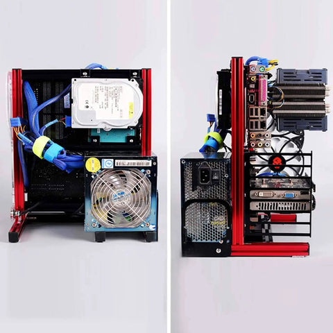 Modular Open Air Motherboard Frame Rack For ATX Micro ATX ITX Builds Lightweight DIY Chassis Bracket Set Vertical Orientation