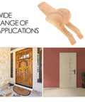 Wooden Door Stopper With Funny Shape For Home And Office Heavy Duty Door Wedge That Reduces Noise No Tools Needed Quick Install