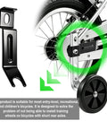 2 Pack Axle Extenders And Stabiliser Extension Bolts For Kids Bicycle Training Wheels Fits 12 To 24 Inch Bikes black hardware
