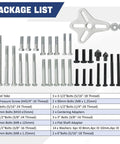 Package list of 46 Piece Harmonic Balancer Puller Set And Steering Wheel Puller Kit for Cars, Trucks, SUVs with bolts and yokes