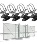 Heavy Duty Nylon Sliding Gate Rollers Pack Of Four With Slick Rolling Wheels For Zero Friction And Whisper Quiet Gate Operation Tough As Nails Hardware Parts Set with nylon wheels and metal hardware.