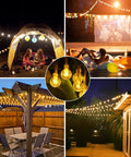 Battery Operated Outdoor String Lights 33Ft 100LED With Remote Timer 8 Modes Waterproof Mini Globe Lights for various decors.
