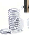 Self Adhesive Door Bumpers Pack Of 12 Round 40 By 8 Mm Protectors For Doors Handles Walls Floors And Furniture shown with door application