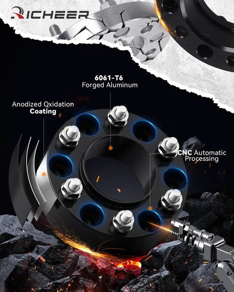 Forged 1.5 Inch Hubcentric Wheel Spacers For Ford F150 2015 To 2025 And Expedition 2015 To 2024 Navigator 6x135 4 Pack