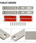 Ultra Thin Magnetic Cabinet Catch for Doors Drawers and Closets with Dual Magnets for Strong Hold and Seamless Fronts product details