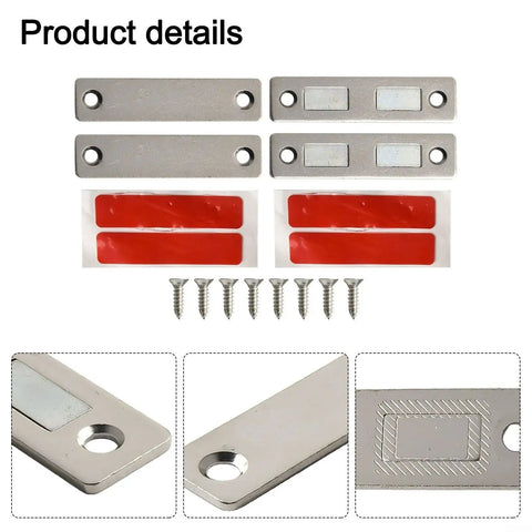 Ultra Thin Magnetic Cabinet Catch for Doors Drawers and Closets with Dual Magnets for Strong Hold and Seamless Fronts product details