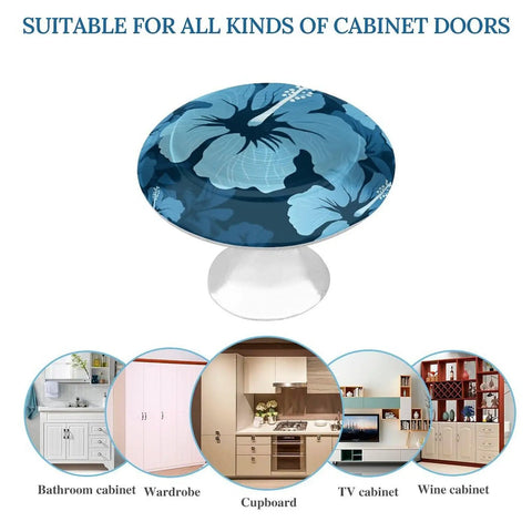 Rock Solid Two Pack Round Cabinet Knobs With Drawer Pulls 1.1 Inch For Kitchen Drawers heavy duty floral design knob suitable for various cabinets.