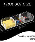 Magnetic 3in1 Acrylic Sticky Note Holder Dispenser Dope Desktop Organizer For 3x3 Post It Notes And Memo Pads Non Slip Base Modular Desk Accessory For Office Home Or School Clear