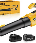 Cordless Leaf Blower 21V Lightweight Yet Powerful Electric Blower With Two 4Ah Batteries And Fast Charger No Fuss Variable Speed