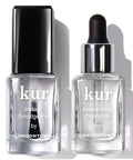 Instant Smudge Fix For Nails Smooths Dents And Imperfections Quick Dry Top Coat Booster with dropper and cap.