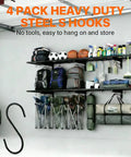 Heavy Duty Garage Wall Shelves 46 Inch By 12 Inch Floating Shelves Wall Mounted With 190 Lb Load Capacity Black Storage Rack