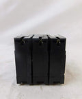 Front view of BR320 Three-Pole 20 Amp 240 Volt Circuit Breaker for Home Electrical Panel, emphasizing its robust construction.