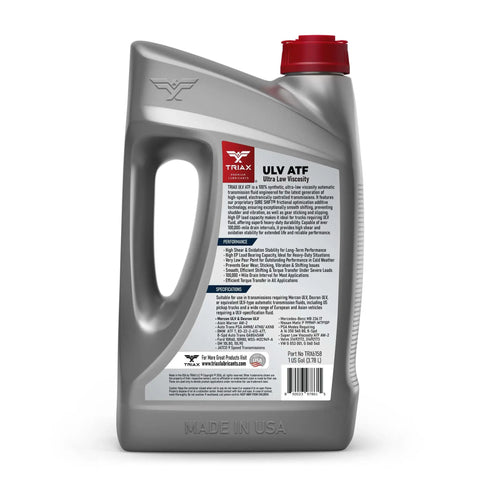 Ultra Low Viscosity Full Synthetic ATF For Dexron ULV Mercon ULV Nissan Matic P JATCO 9 Speed Vehicles 4 Gallon Pack
