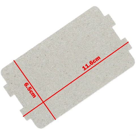 5 Piece Microwave Mica Plate Set With Waveguide Cover Heat Insulation Board Replacement For Home Appliances 11.6 by 6.5 cm