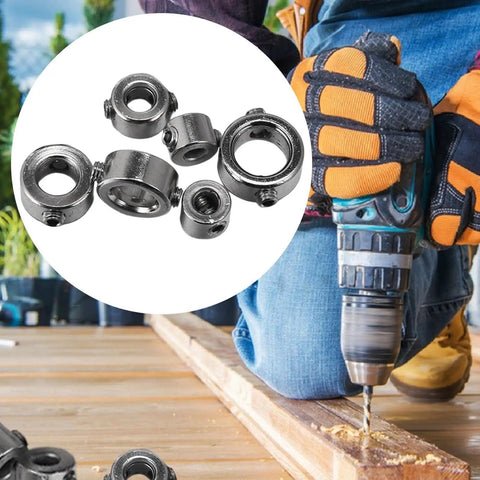 Six Pack Depth Stop Kit Stainless Steel Position Limiter Collars Fit Robotics Auto Screw Drive Shafts Guide Align Precision Tools For Pros Working On Projects Home Garages Easy Slide Install Reliable Gear Real Deal Every Day Buy Now Hot Fire Sale on drill shaft