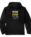 Premium Machinist Gifts Hoodie For CNC Tools And Vise Users Featuring Moisture Wicking Anti Static Fleece Classic Fit Design, black hoodie with gear graphics.