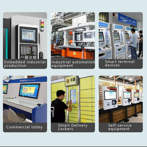 Various industrial and commercial equipment including smart terminals, delivery lockers, and automation devices.