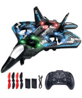 Kids RC Drone For Beginners, Remote Control Airplane with LED Lights, 360 Degree Flips, includes controller and accessories