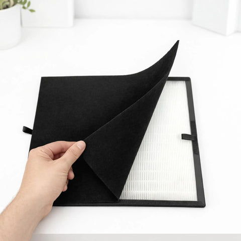 Two Pack Replacement Filter Kit For Breathe A350 A375 Air Purifier With Two True HEPA Filters, Eight Pre-Filters in use