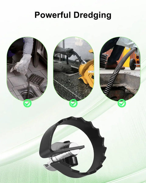 Beefy 2 Inch Spiral Drain Cutter Knocks Out Stubborn Clogs On K50 K400 K3800 Sectional Machines Works Smooth As Silk With C4 C6 C7 C8 C9 Cables For Serious Pipe Cleanups Without The Hassle, shown in use for powerful dredging.