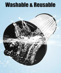 Top Shelf HEPA Pre Motor Vacuum Filters 2 Pack Kick Dust To The Curb High Efficiency Pleated Design shown being washed.