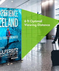 Eighty Inch Led Poster Display With Dope Slick Visuals And Solid Built In Speakers For Fine Pixel Pitch Indoor Commercial Retail And Expandable Multi Screen Installations in airport.
