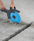 Heavy Duty Electric Concrete Saw Cutter With 3000 Watt Motor And Rugged Ab Diamond Blade cutting through cement with precision.